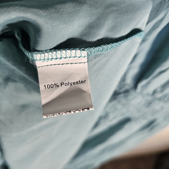 Vidussa Maxi Dress w/ Pockets, Sage Green, V-Neck, Short Sleeves NWT SZ 2X - Picture 5 of 13